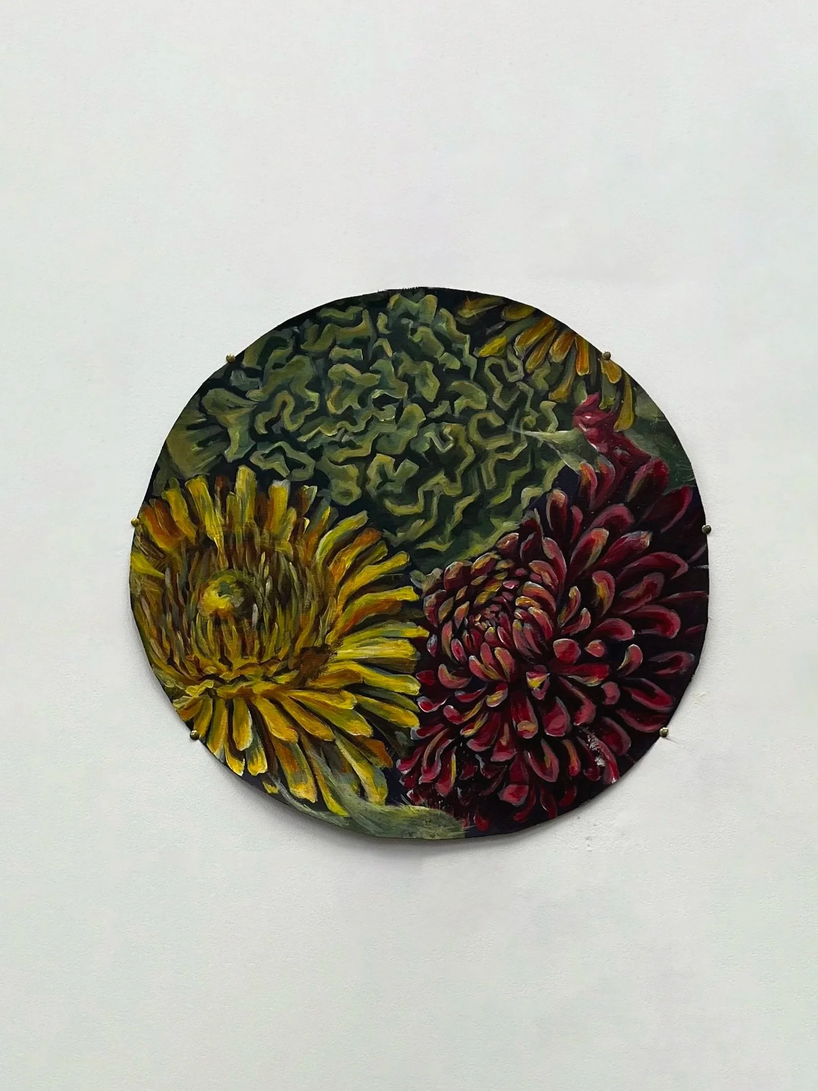 My Love, acrylic paint on canvas, 24cm diameter, 2023