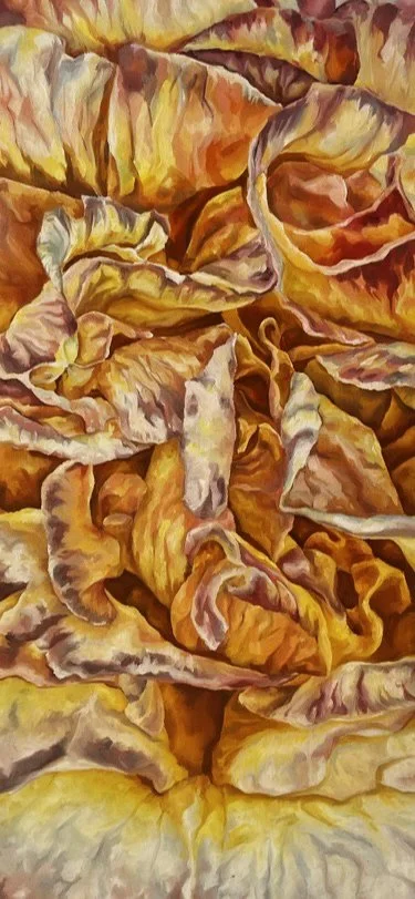 Pink Rose, oil paint, 50 x 100cm, 2023