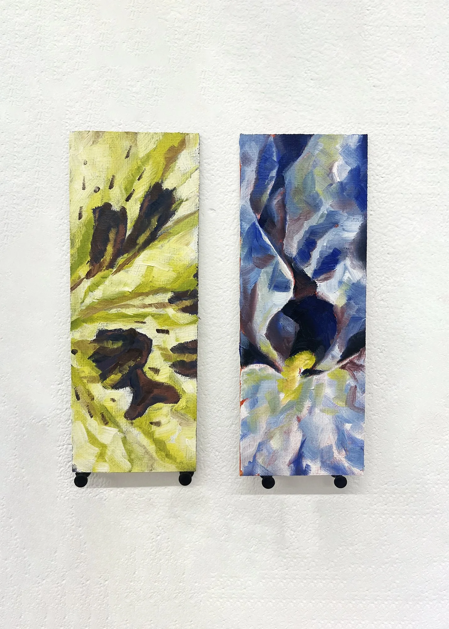 Complimentary Pairs, oil paint on canvas, 7 x 18cm, 2025
