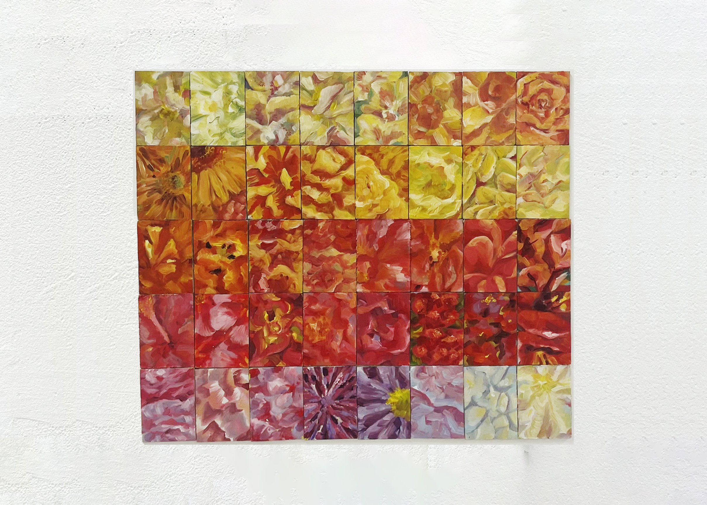 Cube Colour Series 2, oil paint on canvas, 5.5 x 8cm, 2025