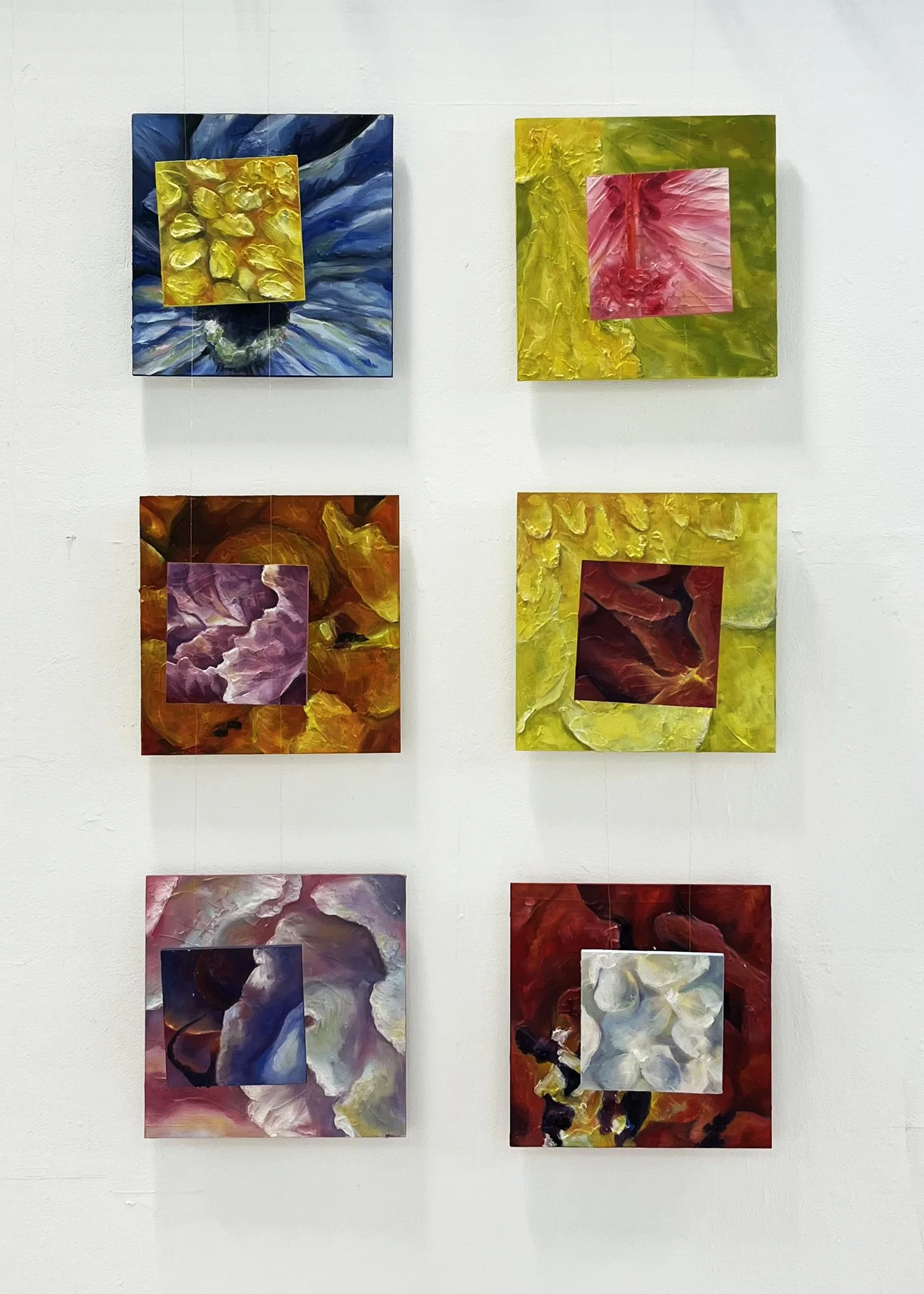 Contrasting Pairs, oil paint on canvas, 29 x 29cm, 2026