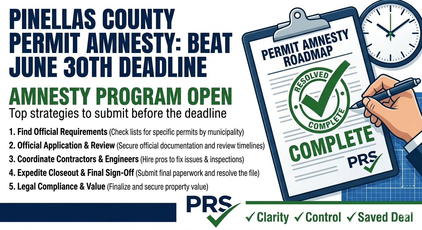 Pinellas County Permit Amnesty: Beat the June 30th Deadline