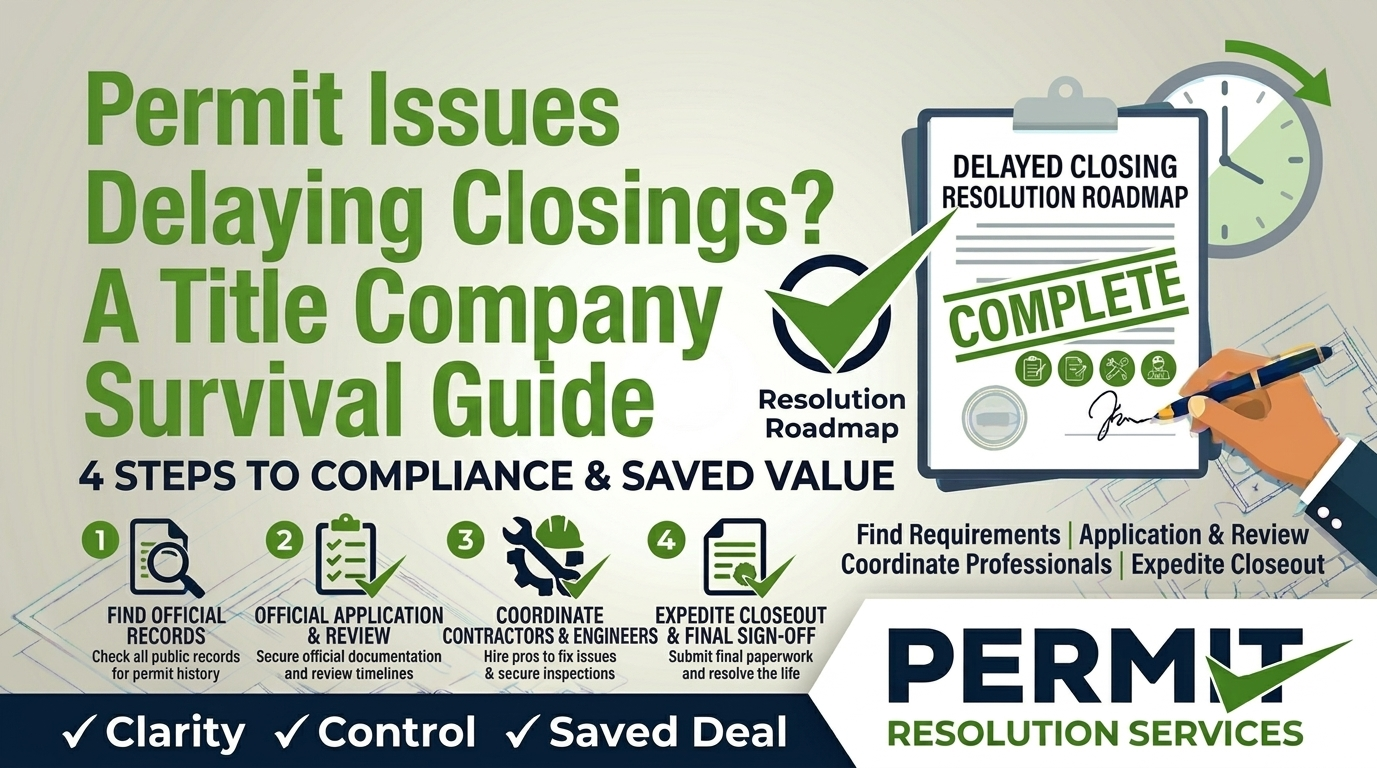 Permit Issues Delaying Closings? A Title Company Survival Guide