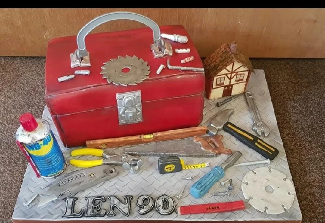 tool box custom cake merely jane's cakes