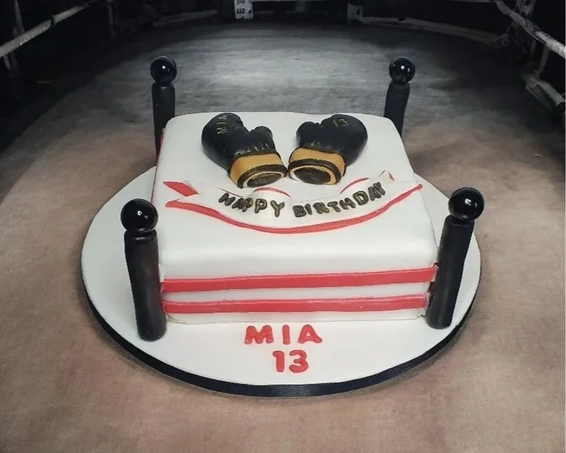 boxing birthday cake Merely Janes Cakes