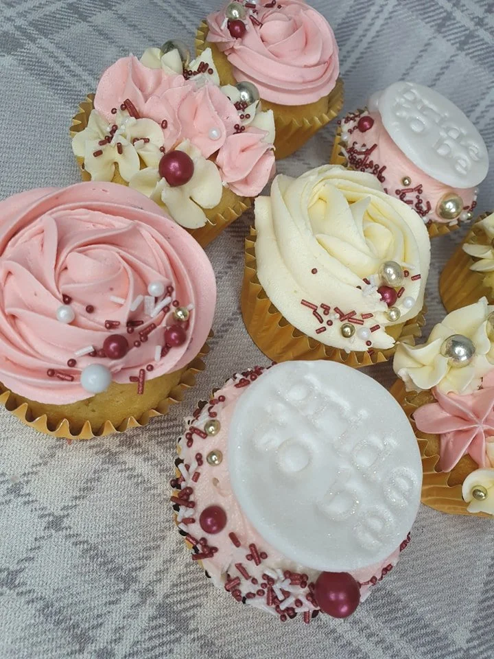 Bride to bed bridal shower custom cupcakes Merely Jane's Cakes Margate