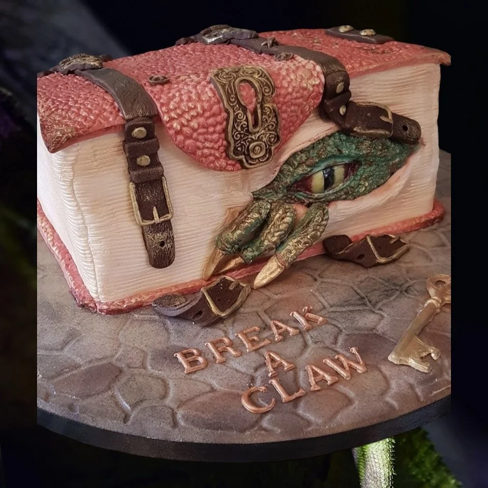 3d monster book custom cake merely jane's cakes