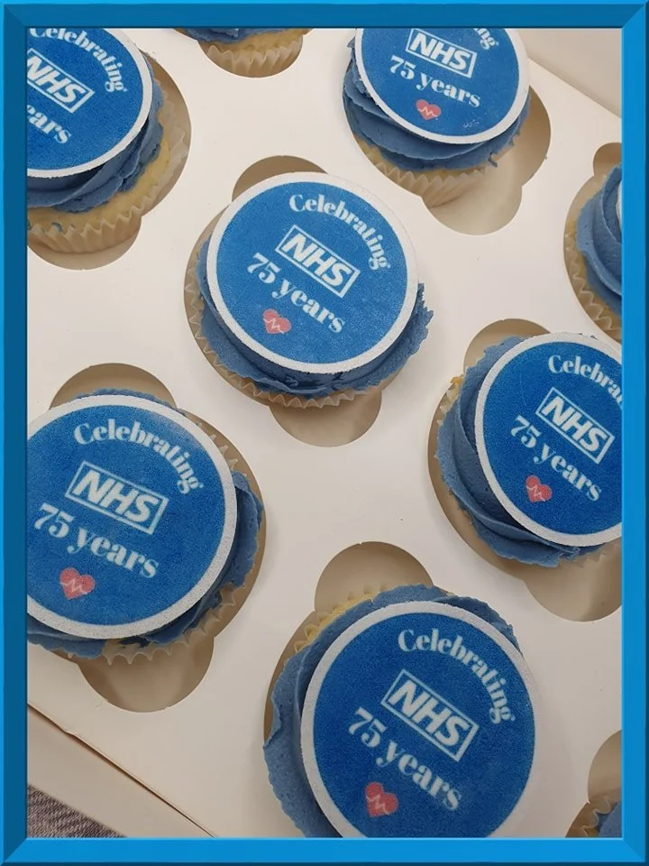 NHS celebration custom cupcakes Merely Jane's Cakes Margate