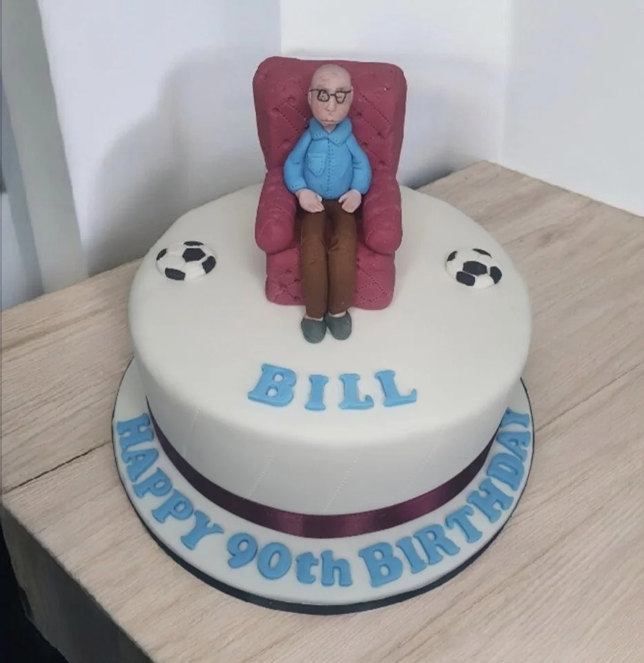 hand made 90th birthday cake Merely Janes Cakes