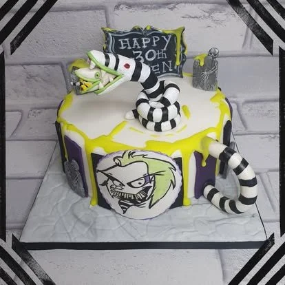 beetlejuice birthday cake Merely Janes Cakes