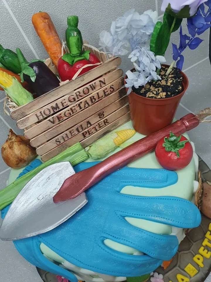 vegetable garden box custom cake merely jane's cakes