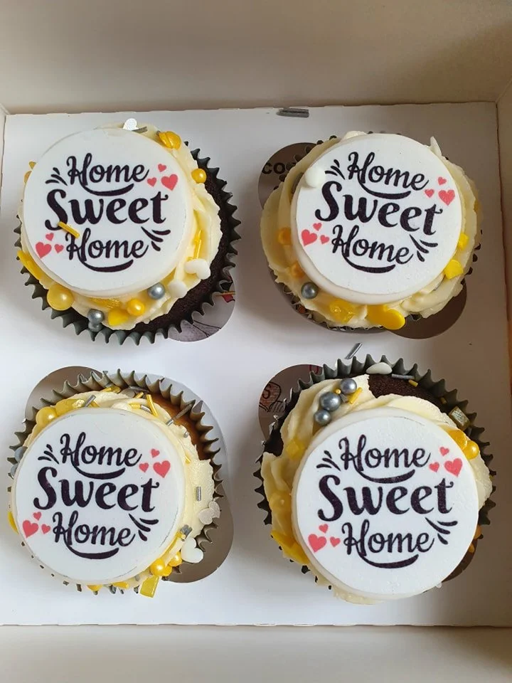 home sweet home custom cupcakes Merely Jane's Cakes Margate