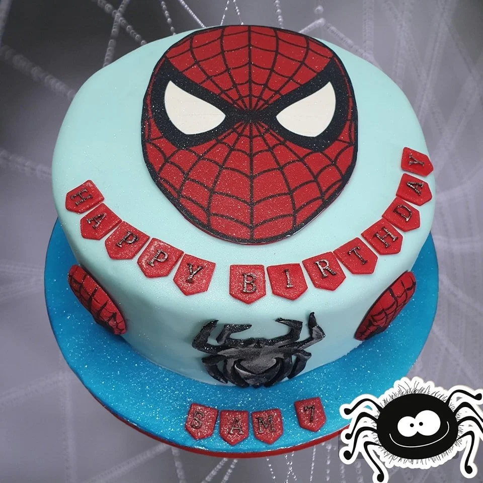 Boy Spiderman custom birthday cake Merely Janes Cakes Margate