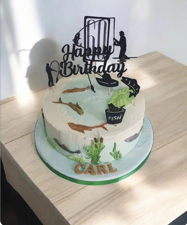 Gone fishing birthday cake Merely Janes Cakes