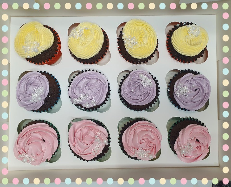 hand decorated custom cupcakes Merely Jane's Cakes Margate