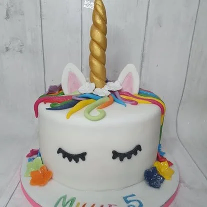 Unicorn kids birthday cake Merely Janes Cakes custom children's cake Margate 