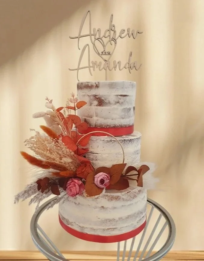 custom 3-tier floral wedding cake margate thanet merely jane's cakes