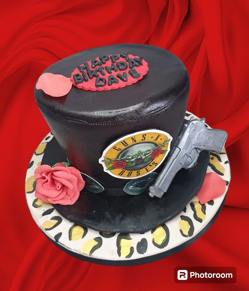 Top hat birthday cake Merely Janes Cakes