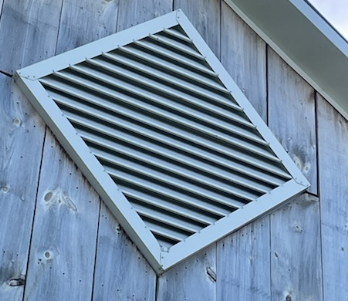Diamond gable vent