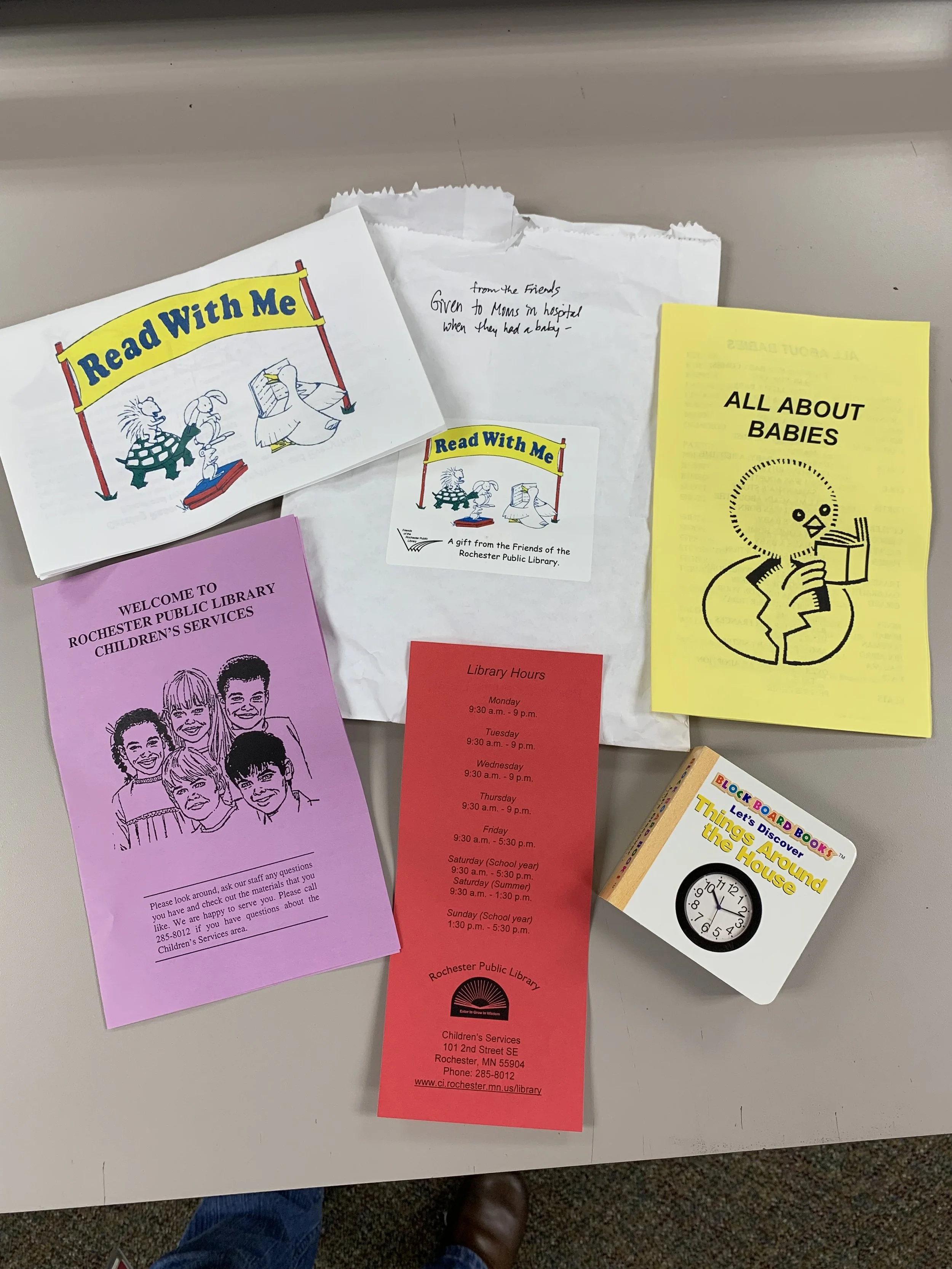 1989 - Friends started Book Bags for Babies