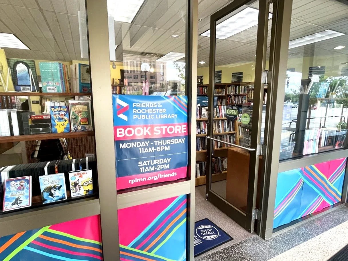Bookstore entrance from the outside lobby