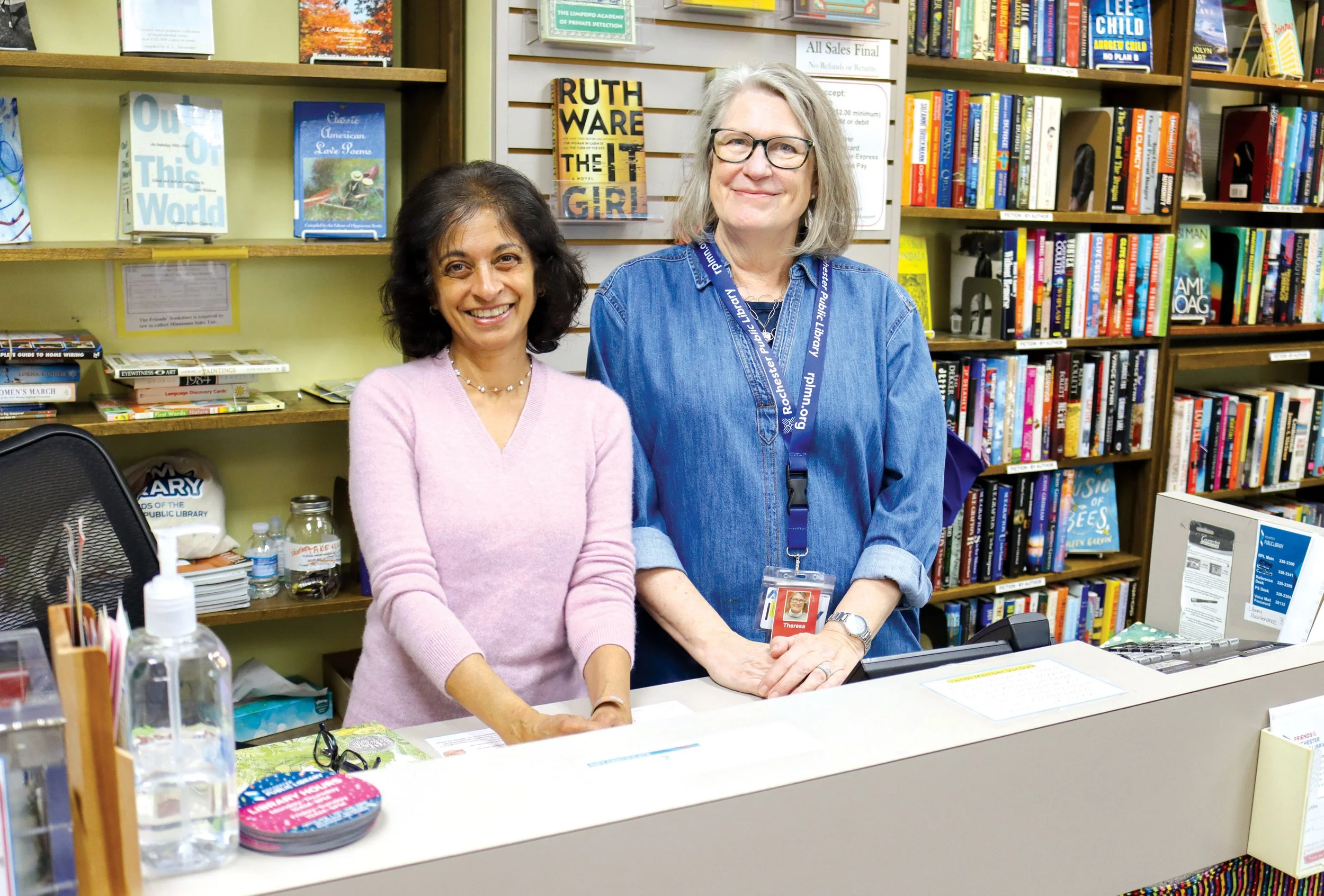 Two Friends volunteers staff the Bookstore