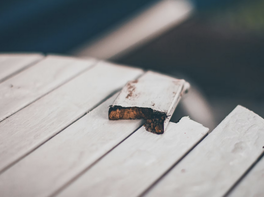 At a wobbly table, over breakfast