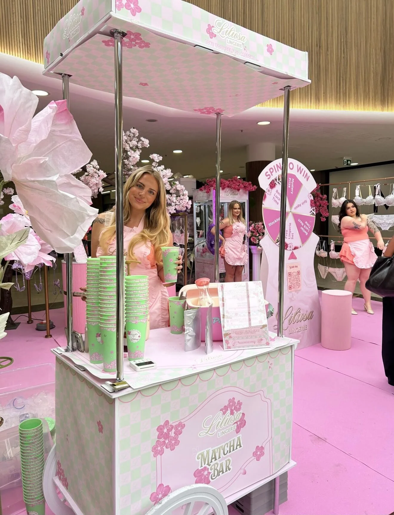 Independent pop-up shop Liliosa in a UK shopping centre, creating an engaging retail experience and helping bring the space to life.