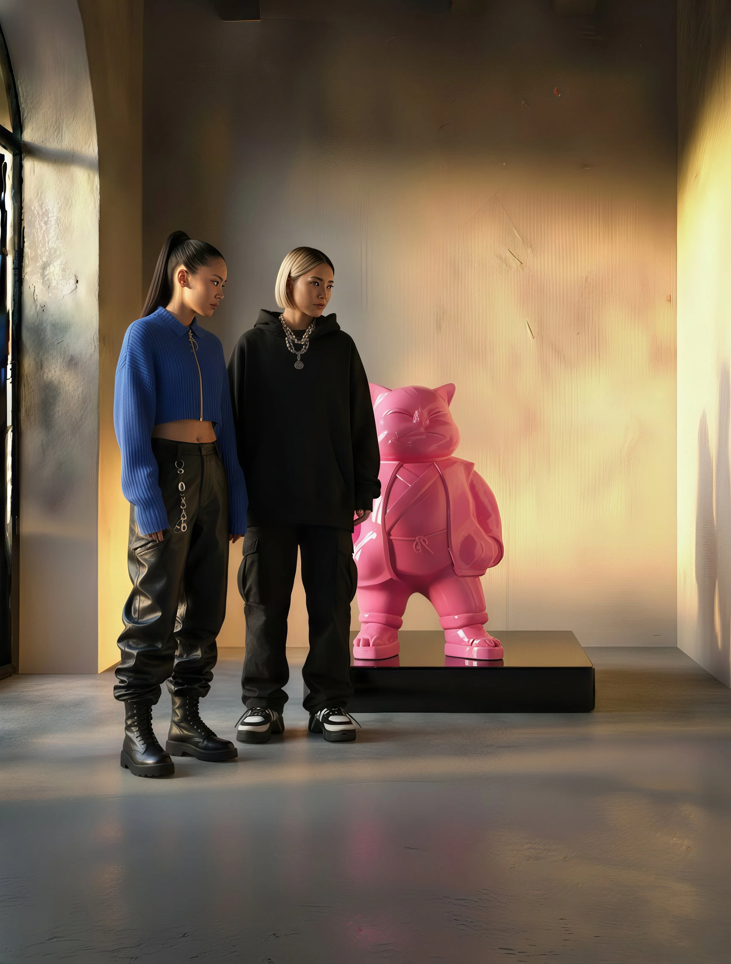 Urbancat Elegance: Candy Metropolis Muse