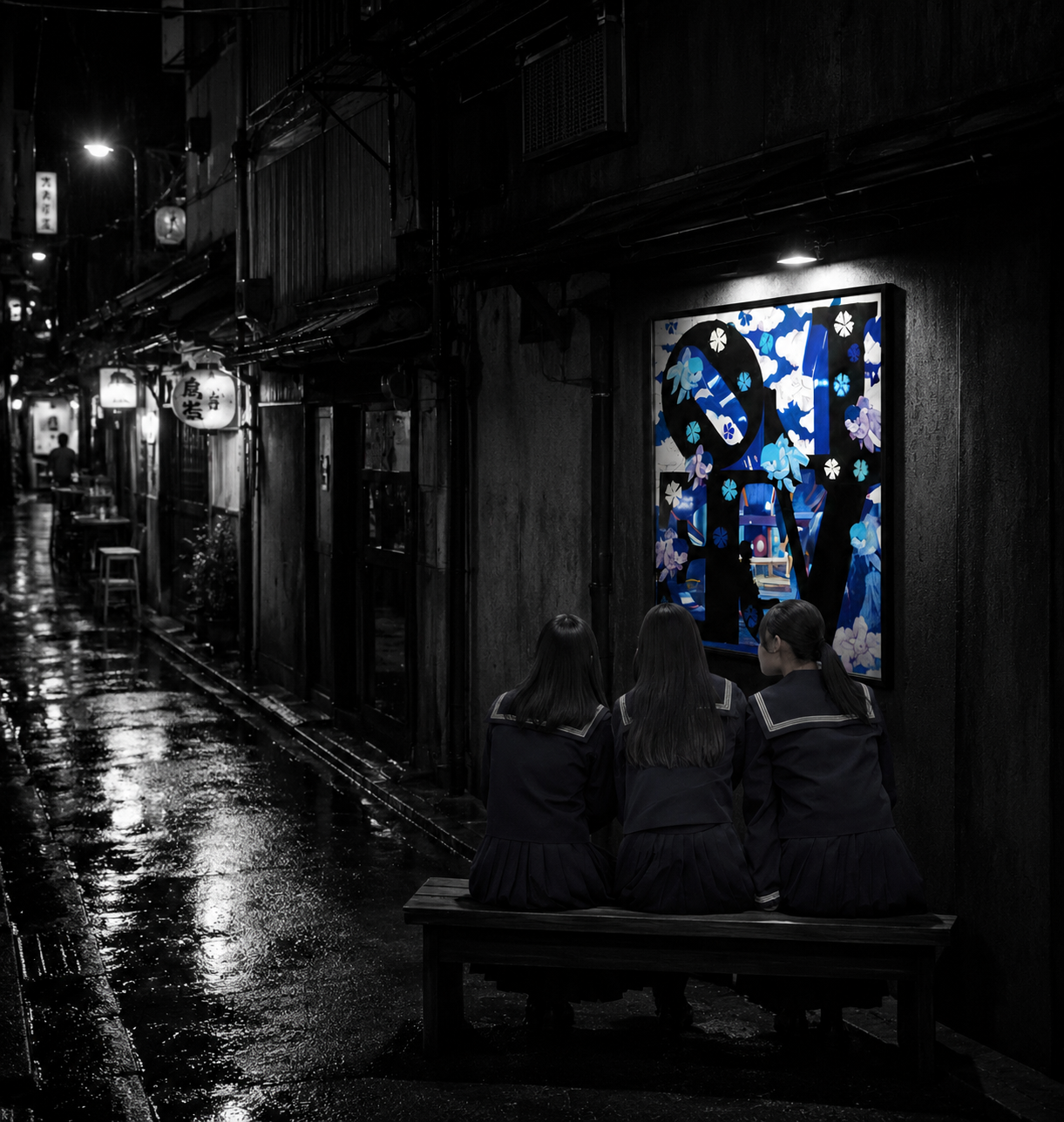LOVE in Shades of Black and Blue : Nocturnal Embrace