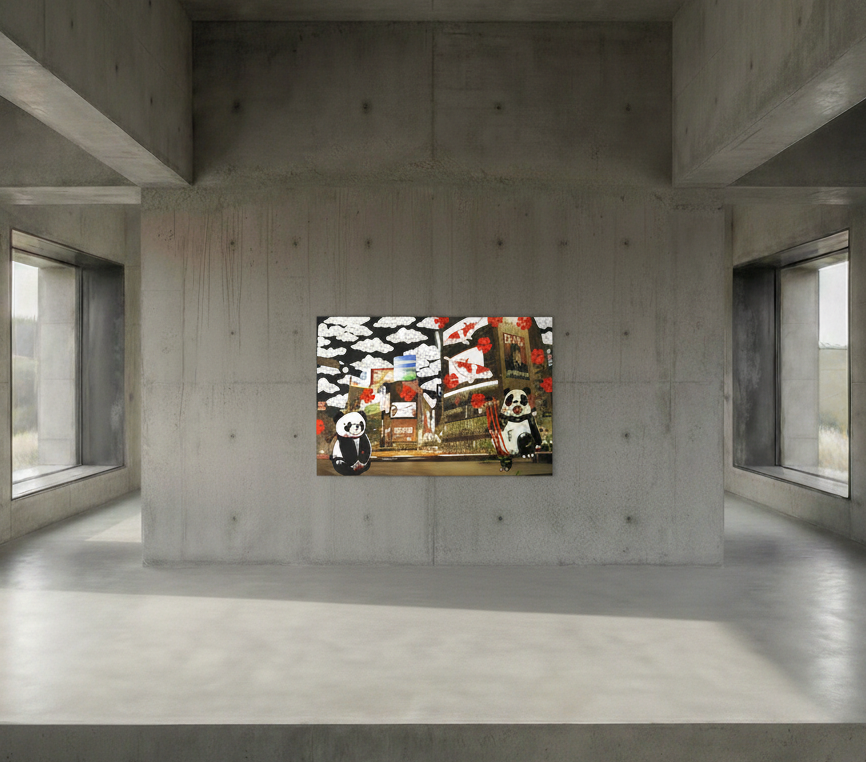 Neon Crossing: Twin Pandasan in Tokyo’s Sleepless Veins