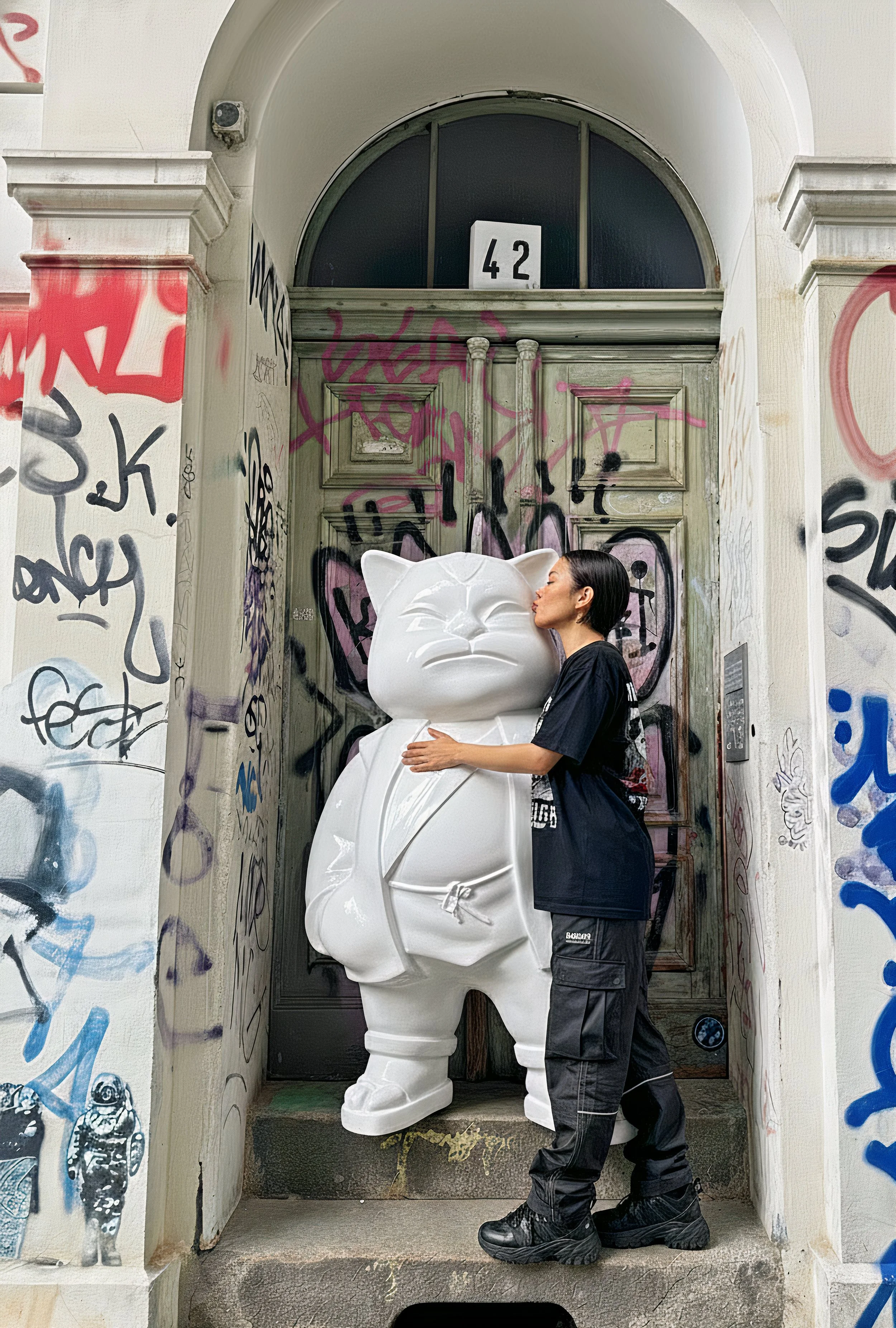 Urbancat Magnifico: White Metropolis Muse 