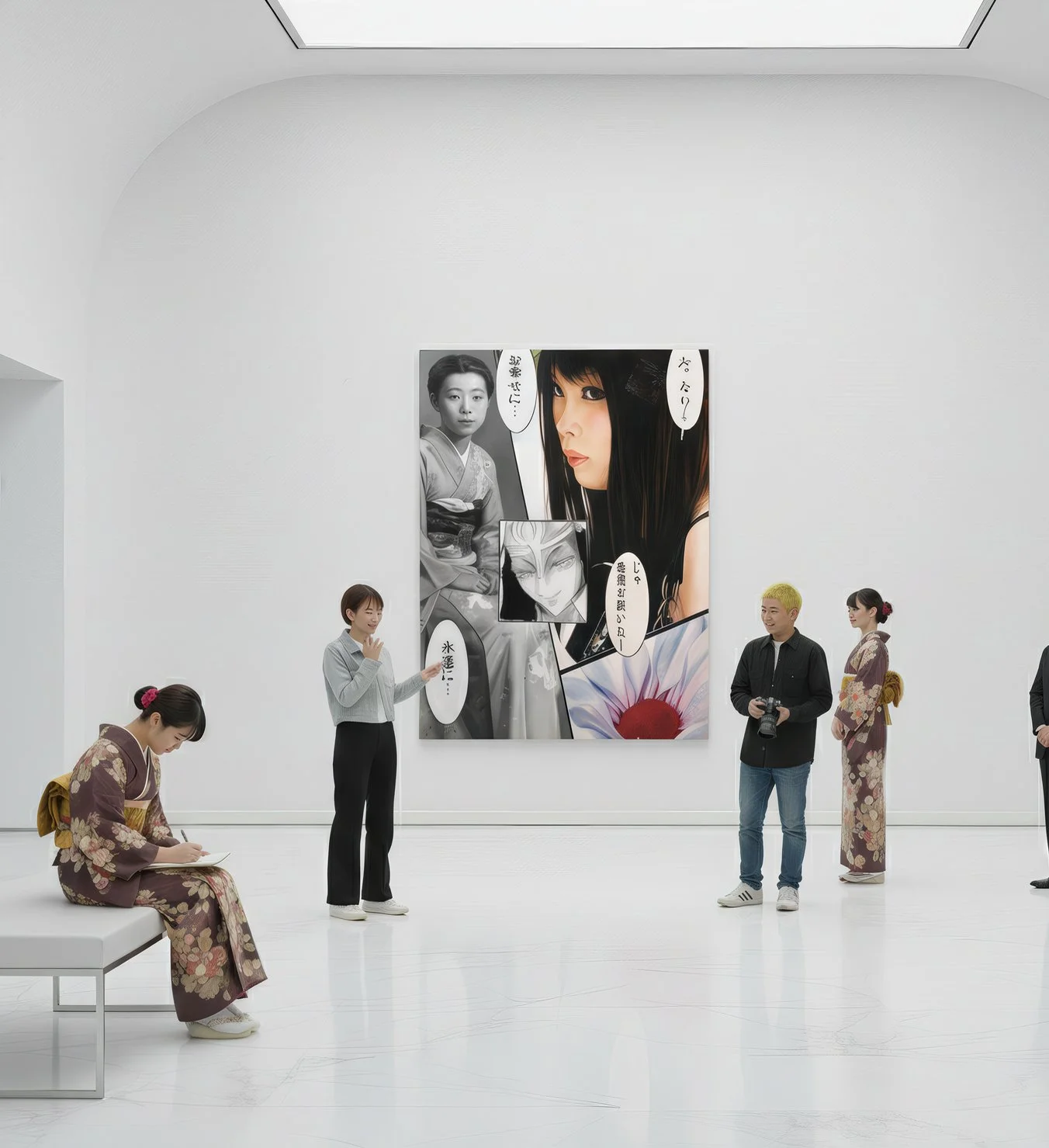 Flower Flag: Sakura Blossoms in Technicolor, Tokyo's Floral Overture