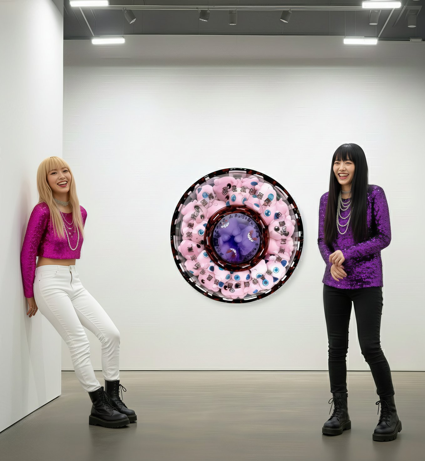 Pink Melody & Purple Shadow Play : Echoes of Kawaii in Plexi-Verse