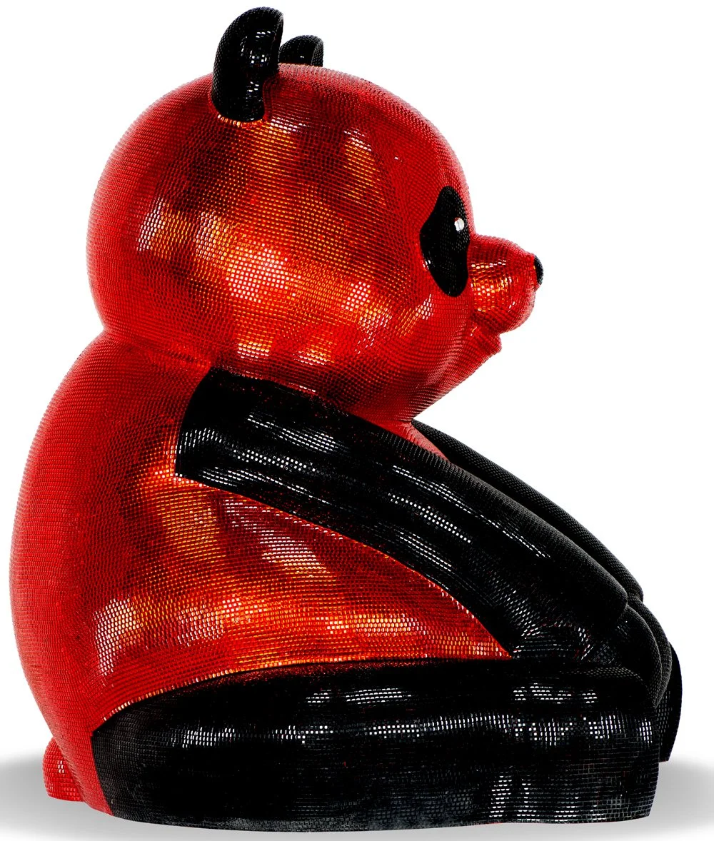 A Pandasan’s in Red and Onyx Radiance: Dazzling Opulence