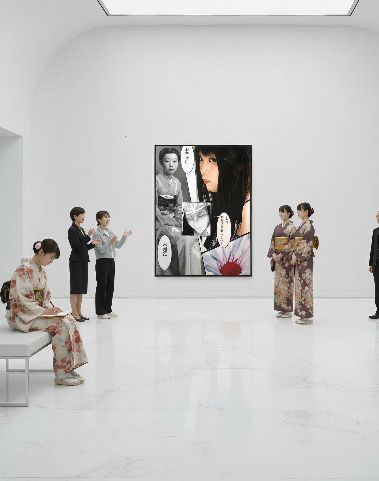 Flower Flag: Sakura Blossoms in Technicolor, Tokyo's Floral Overture