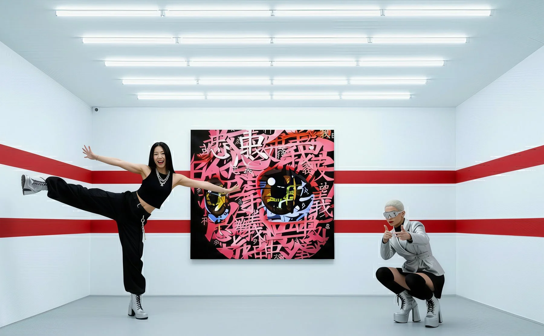 Kawaii Kanji Whispers Red