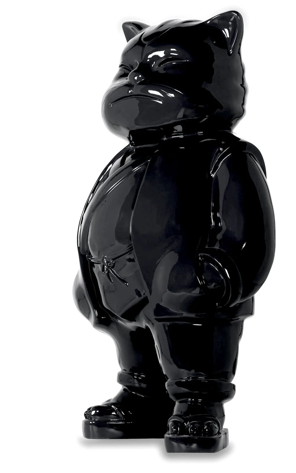 Urbancat Elegance: Black Metropolis Muse