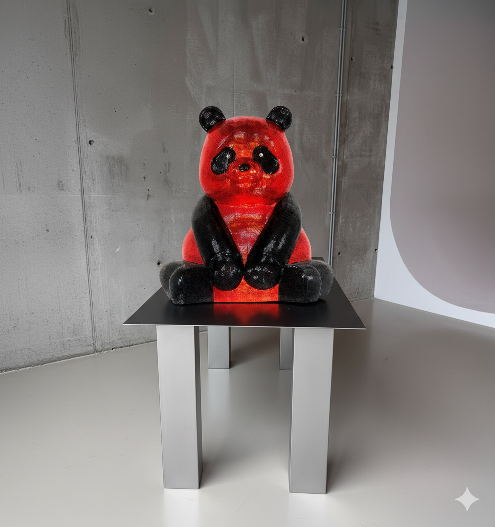 A Pandasan’s in Red and Onyx Radiance: Dazzling Opulence