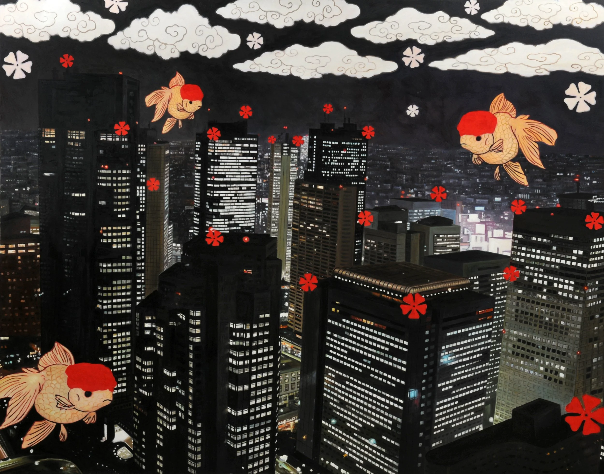 Tokyo's Nighttime Symphony : Celestial Elevation