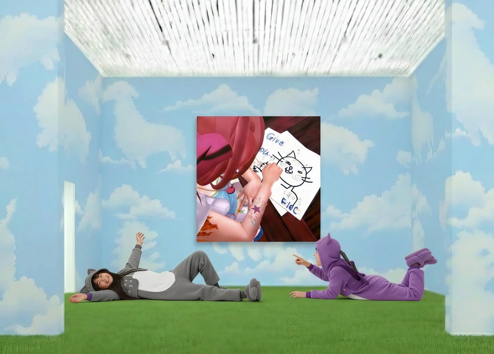 My cat : Feline Phantasms in Utopian Realms