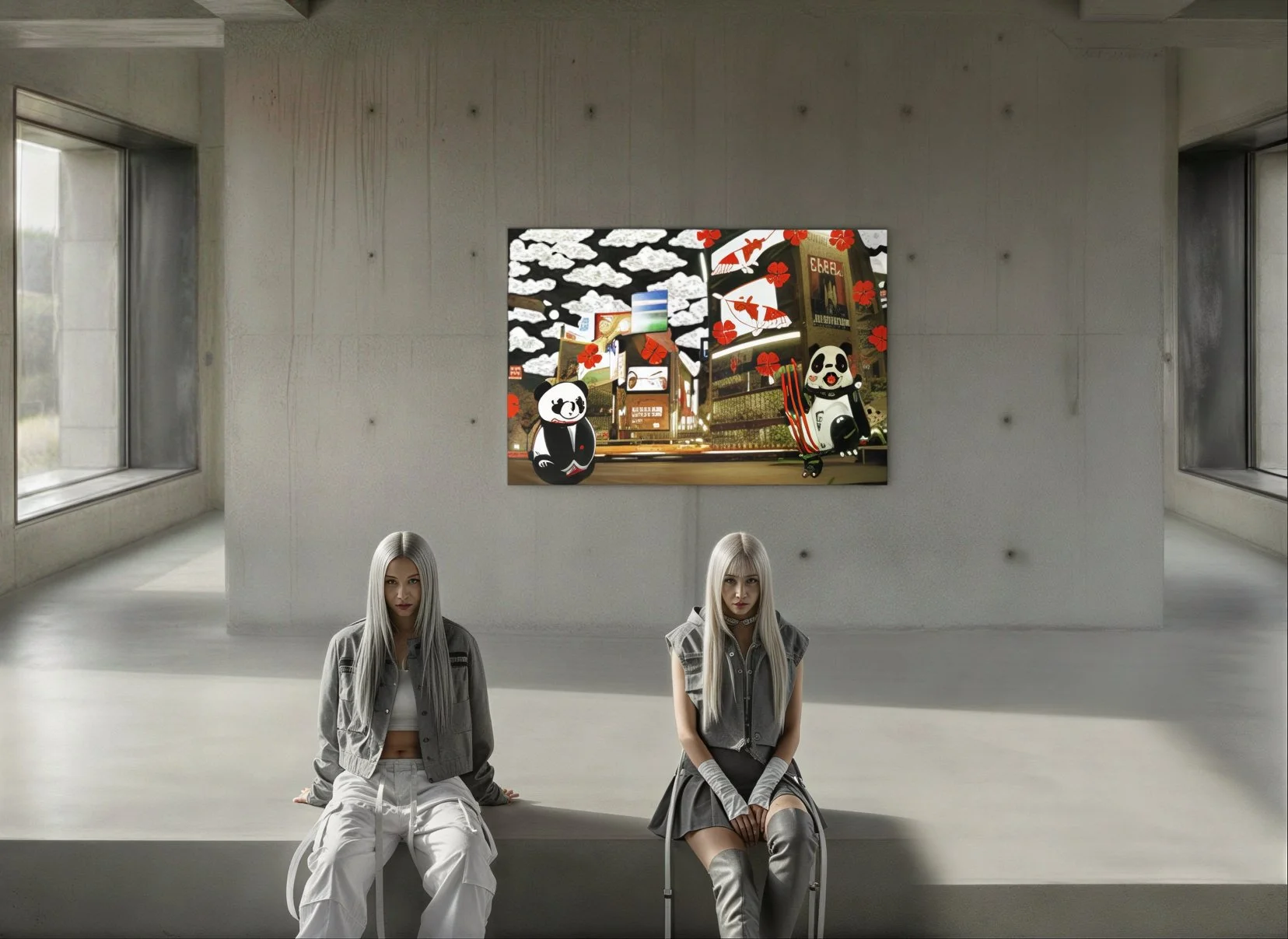 Neon Crossing: Twin Pandasan in Tokyo’s Sleepless Veins