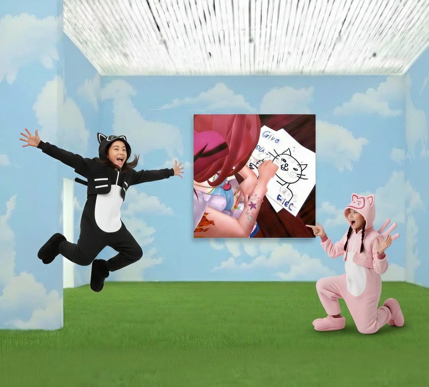 My cat : Feline Phantasms in Utopian Realms