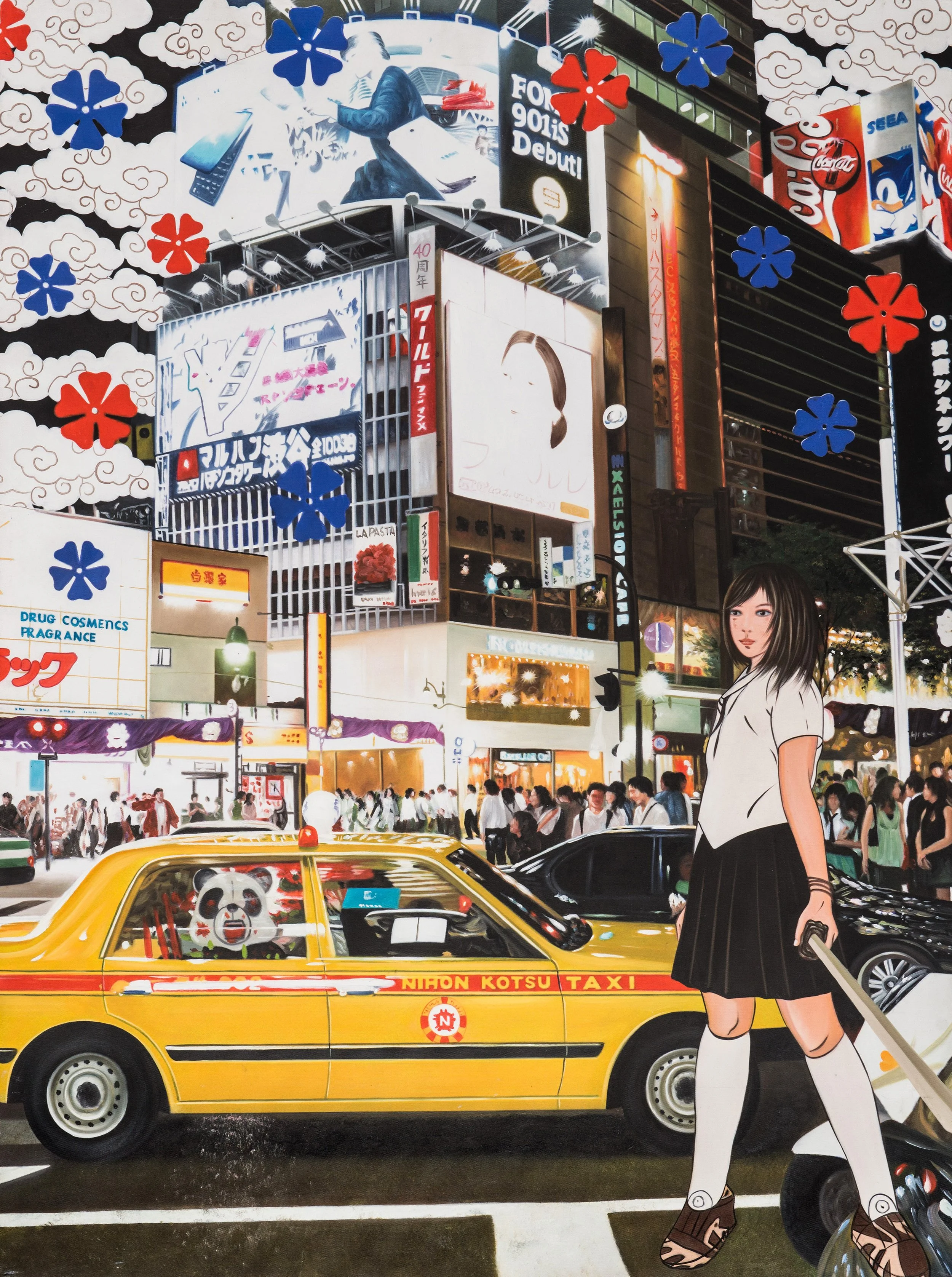 Pandasan's Nocturnal Journey in Kotsu Taxi: Midnight Sakura Ride