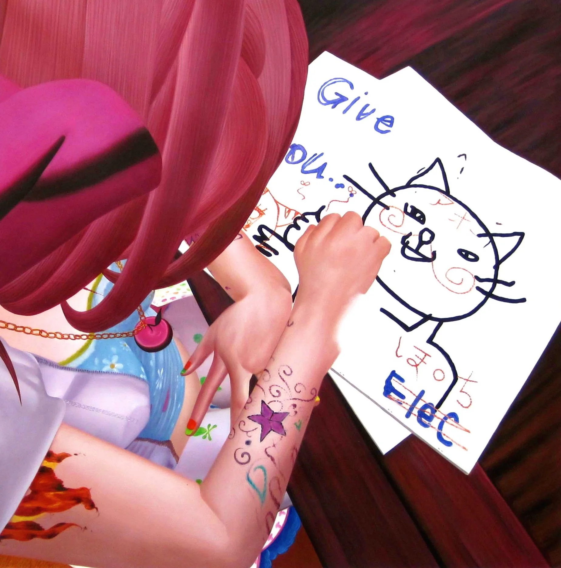 My cat : Feline Phantasms in Utopian Realms