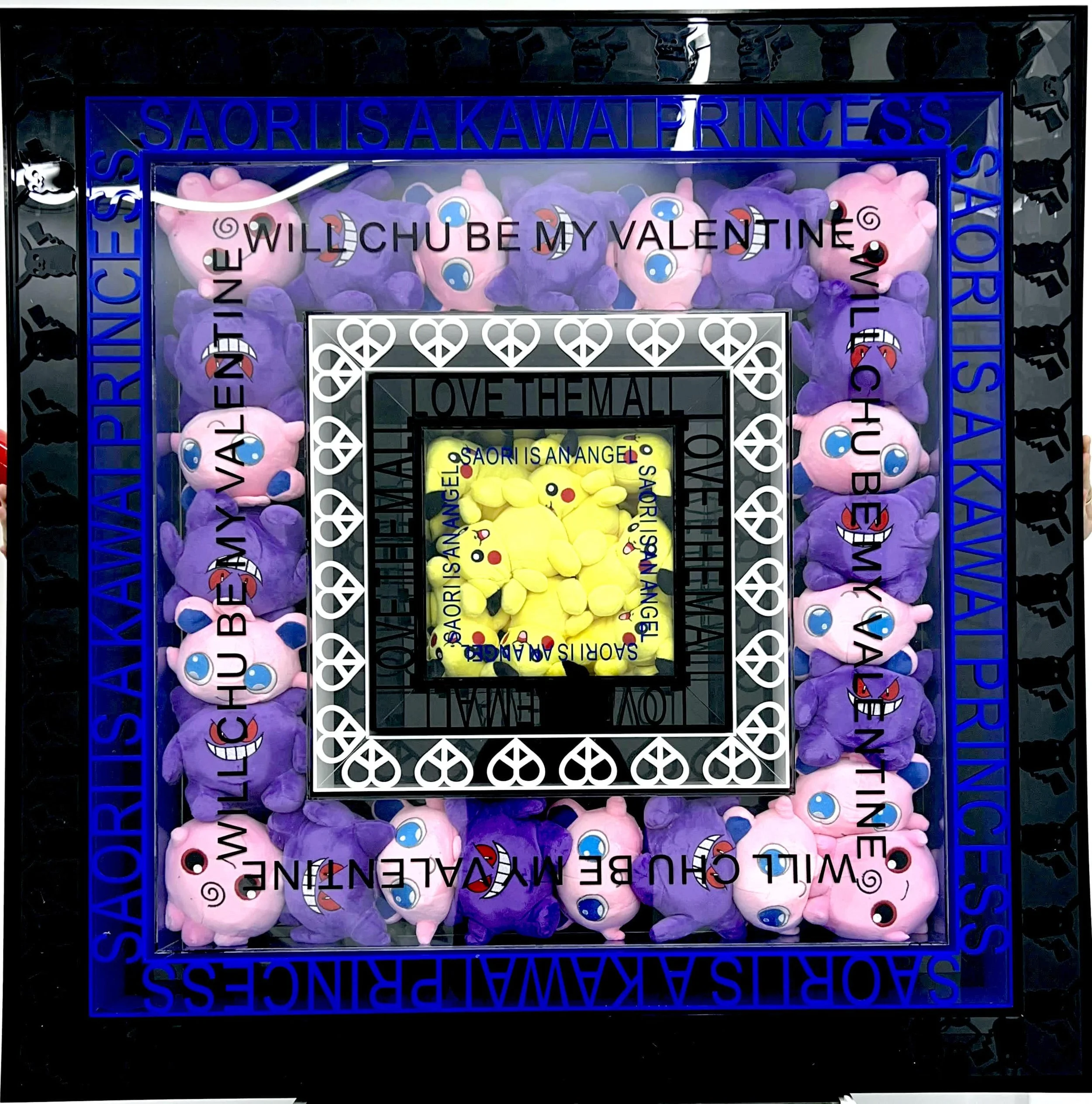 Mystic Purple, Soft Pink, Electric Yellow : Whimsical Palette in Plexi-Square