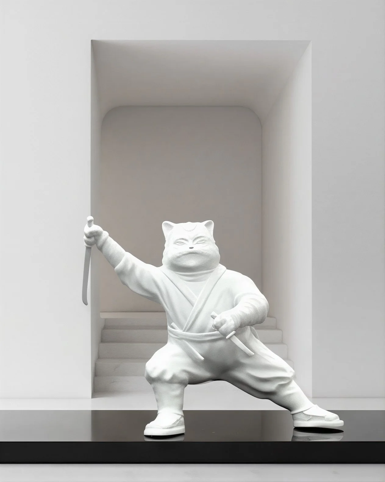 The Enigmatic Journey of Ninjacat: White Stealthy Whiskers