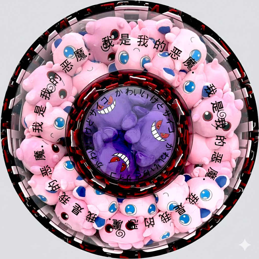 Pink Melody & Purple Shadow Play : Echoes of Kawaii in Plexi-Verse