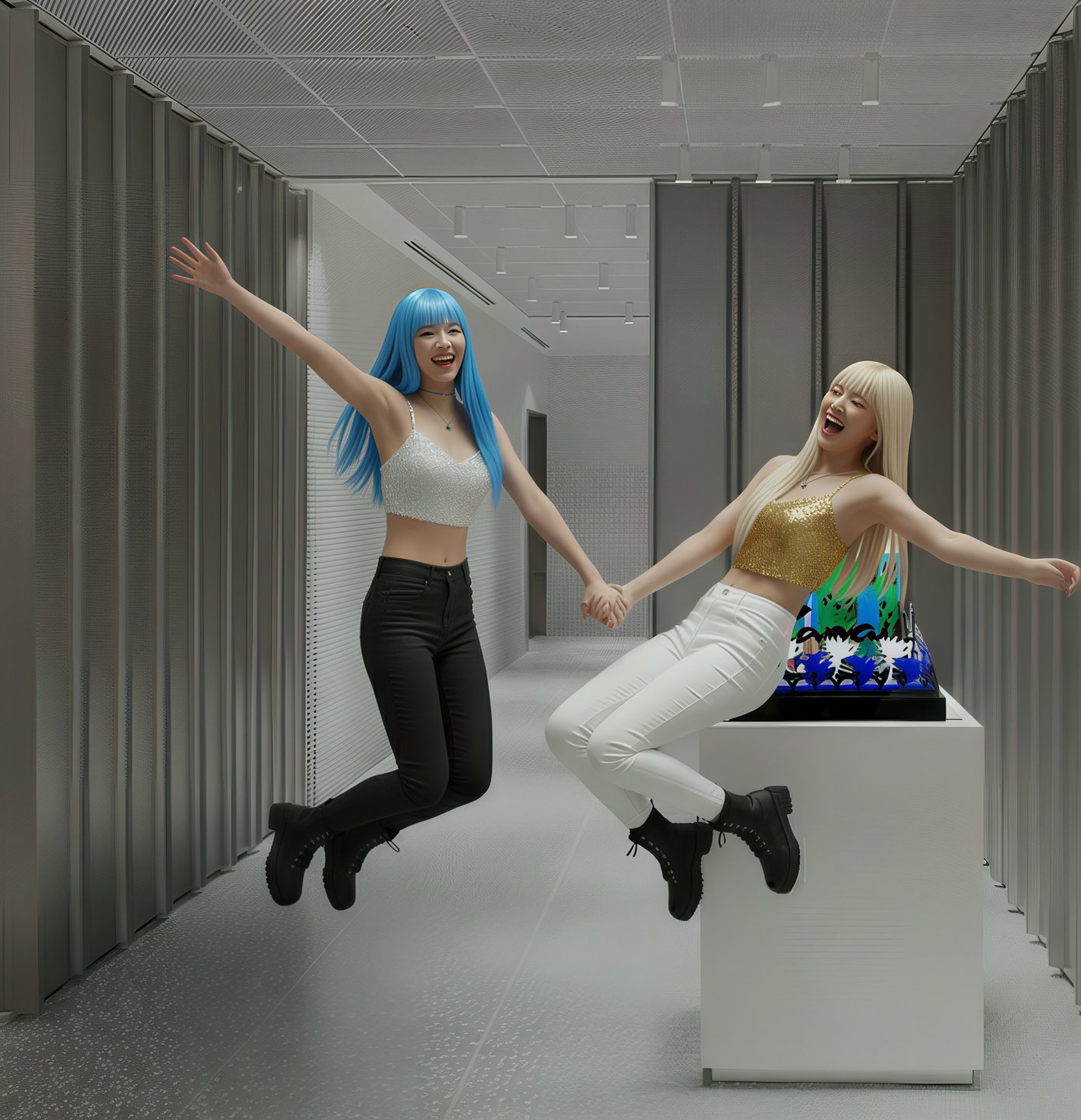 Blue Fantasy : Mudkip and Eevee Kawaii Abode