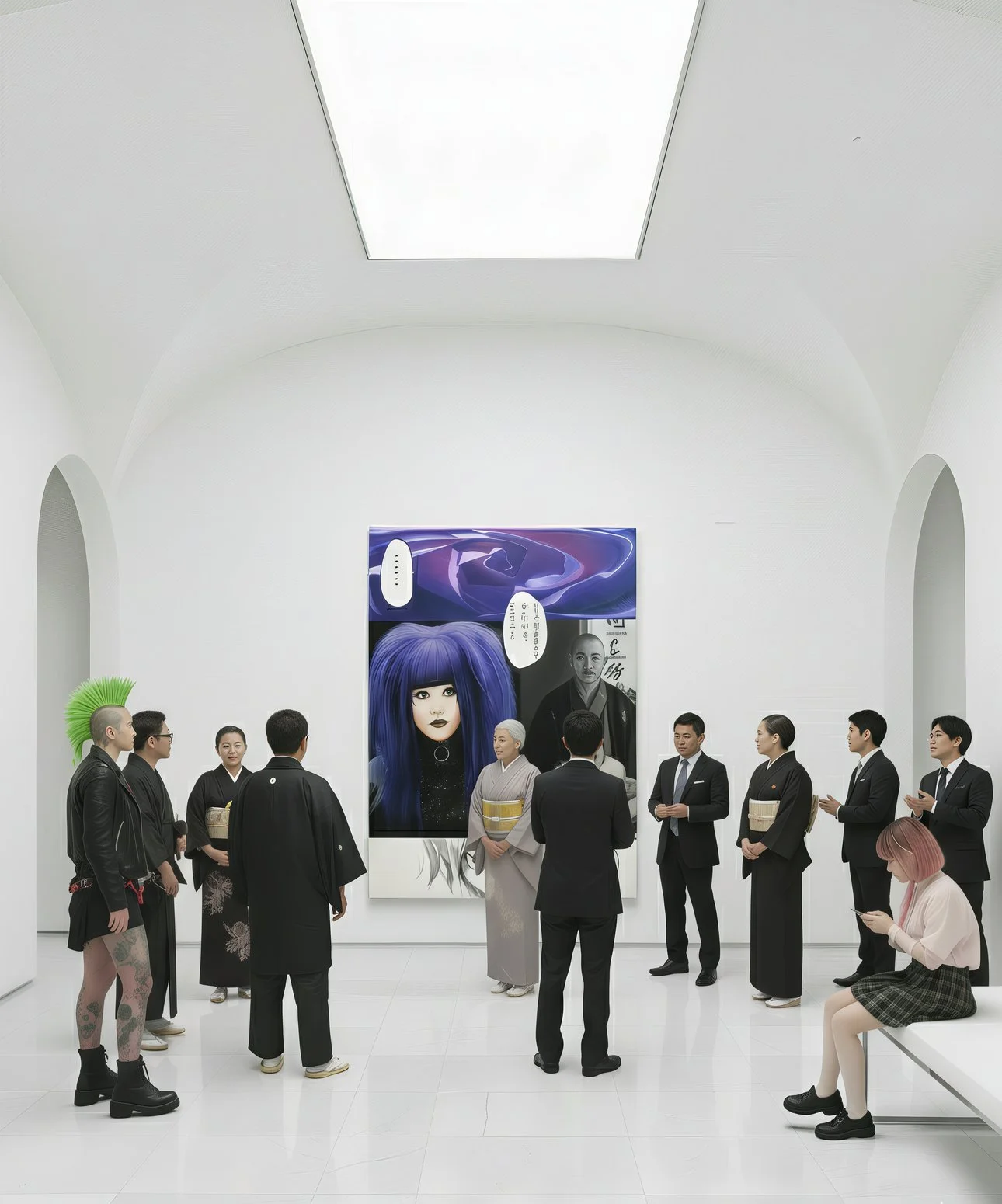 Purple Arlequin: Harajuku Rhapsody, The Enigmatic Dance of Colors